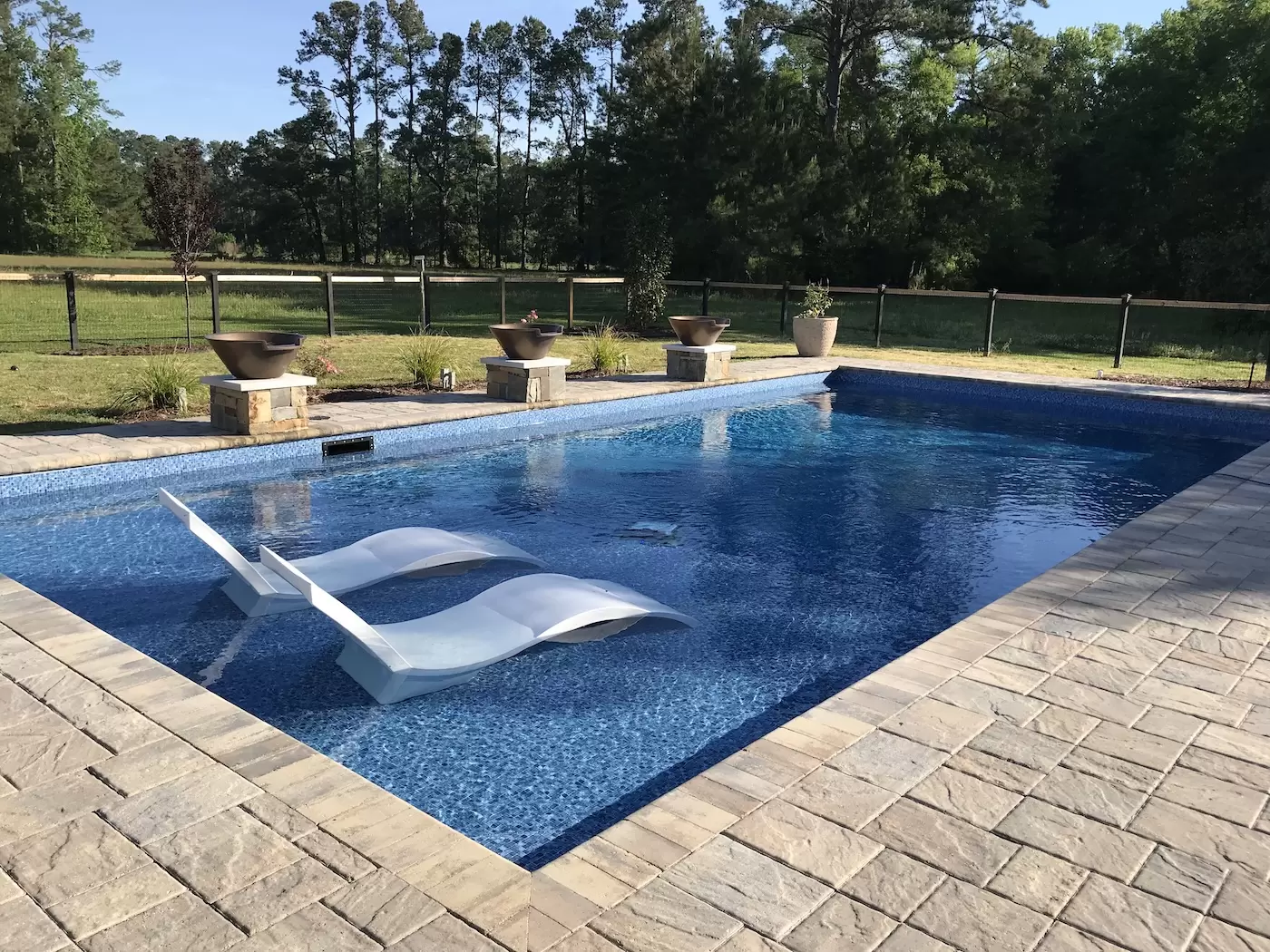 Vinyl liner pool installation in Monmouth County, NJ by Baur Pools